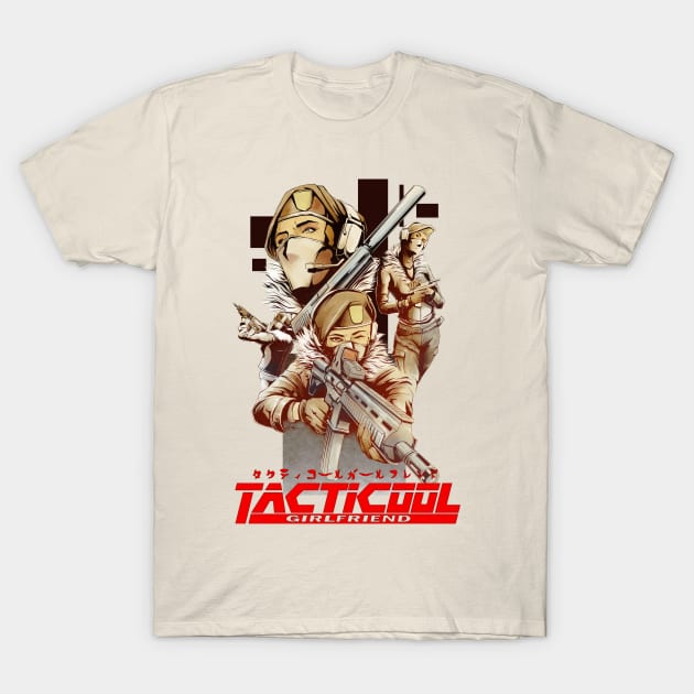 Tacticool Girlfriend T-Shirt by blackdrawsstuff